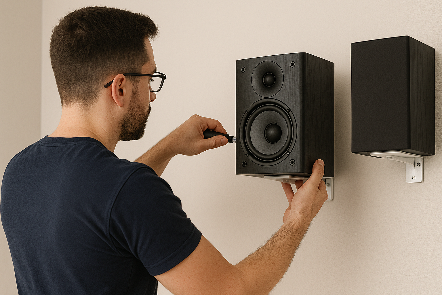 Audio calibration, screen/projector setup, cabling